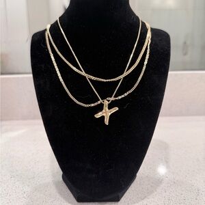 Pretty Bird Gold Layered Necklaces